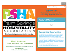Tablet Screenshot of palmspringshospitality.org